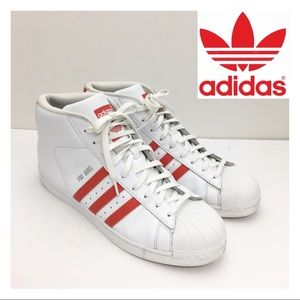 adidas pro model white red